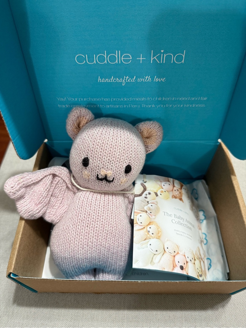 Cuddle and Kind limited edition bat amythest